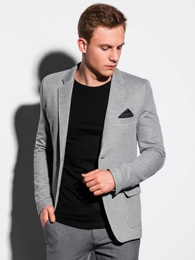 Men's casual blazer jacket M162 - grey