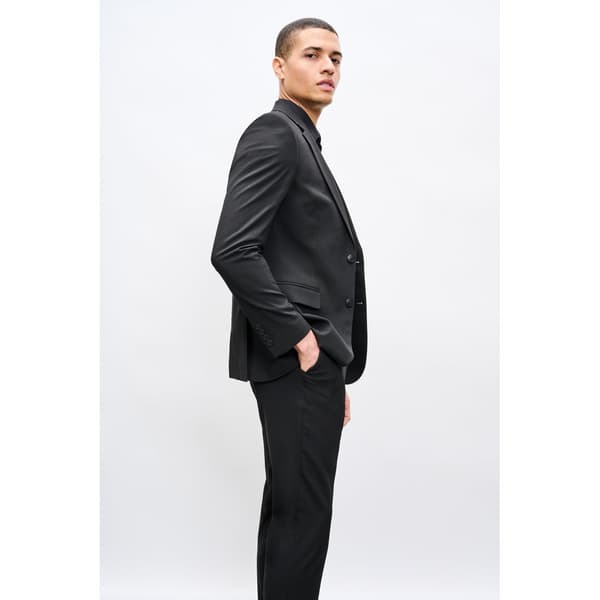 Burton Mens Essential Single-Breasted Slim Suit Jacket