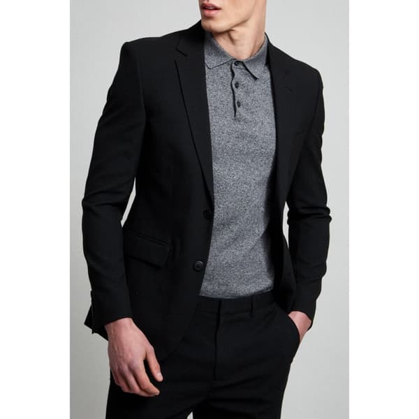 Burton Mens Essential enkelknäppt smal kostymjacka