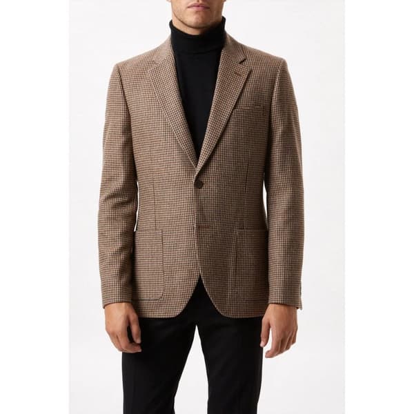 Burton Herre Dogtooth Slim Blazer