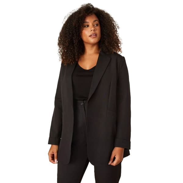 Dorothy Perkins Womens/Ladies Turned Up Cuff Plus Blazer Black 18 UK