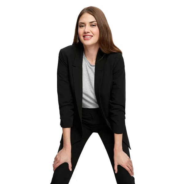 Dorothy Perkins Womens/Ladies Ruched Tall Blazer Black 16 UK
