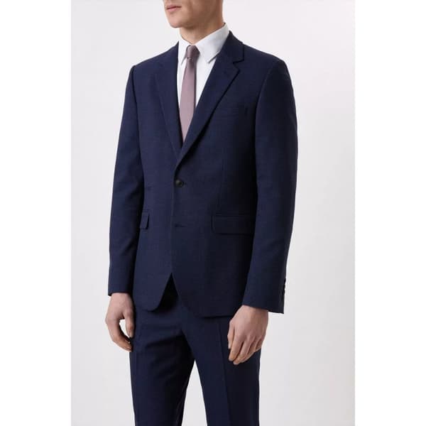 Burton Mens Marl enkelknäppt skinny kostymjacka