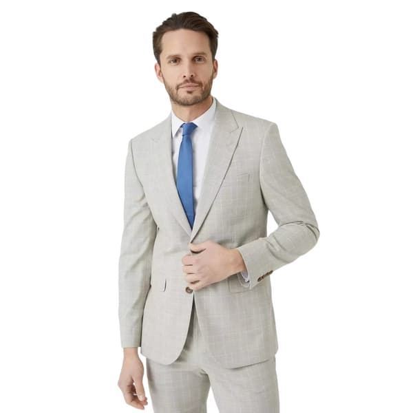 Burton Prince of Wales Check Slim jakkesætsjakke til herrer Neutral 38L