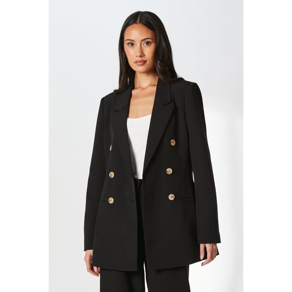 Principles Womens/Ladies Double-Breasted Longline Blazer Black 10 UK
