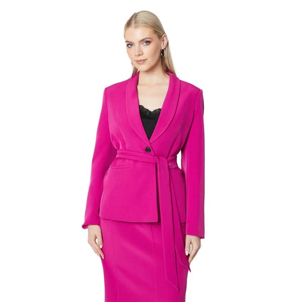 Principles Womens/Ladies Belted Single-Breasted Blazer Pink 12 UK
