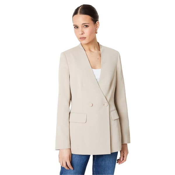 Dorothy Perkins Womens/Ladies Collarless Blazer Taupe 8 UK