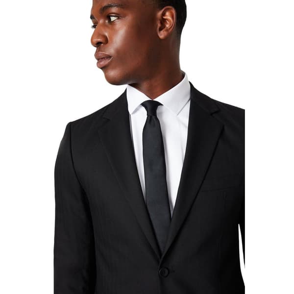 Burton Mens Herringbone Single-Breasted Suit Jacket