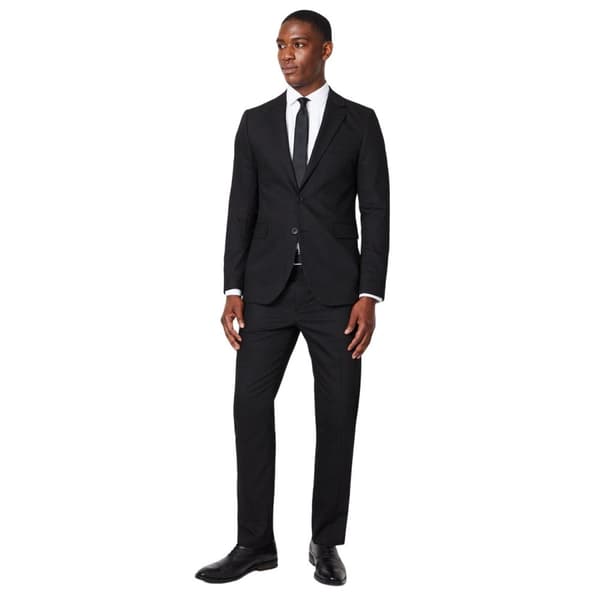 Burton Mens Herringbone Single-Breasted Suit Jacket