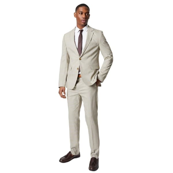 Burton Mens Prince Of Wales Check enkelknäppt kostymkavaj