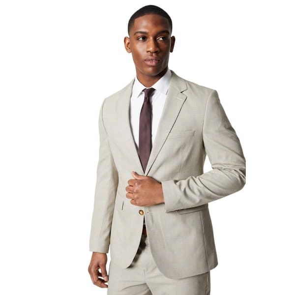 Burton Mens Prince Of Wales Check enkelknäppt kostymkavaj