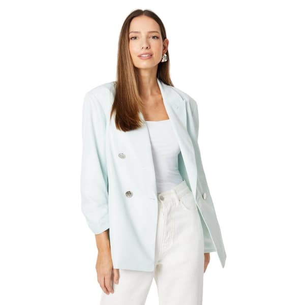Dorothy Perkins Womens/Ladies Double-Breasted Ruched Blazer Mint 16 UK
