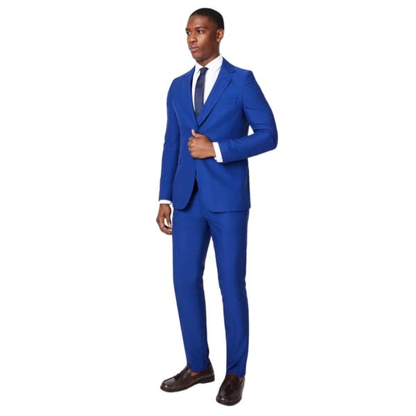 Burton Mens Single-Breasted Slim Suit Jacket