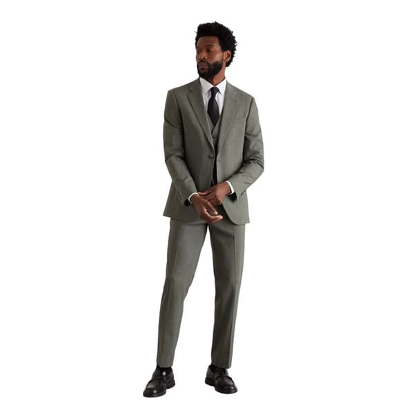 Burton Mens Fine Twill Slim Suit Jacket