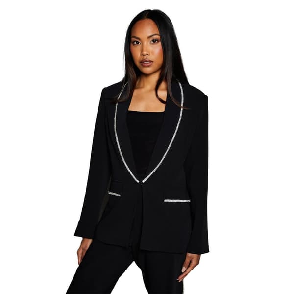 Principles Womens/Ladies Diamante Trim Blazer Black 10 UK