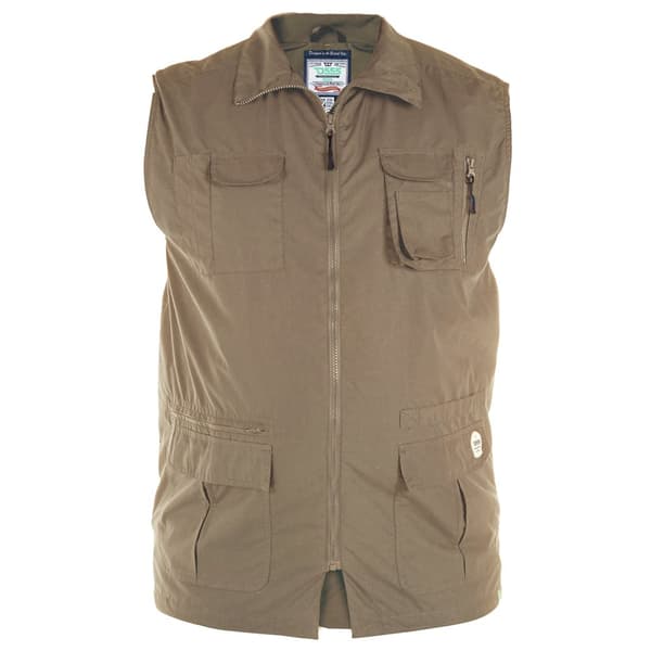 Duke Mens D555 Enzo Multi Pocket Kingsize Hunting Waistcoat Walnut 4XL