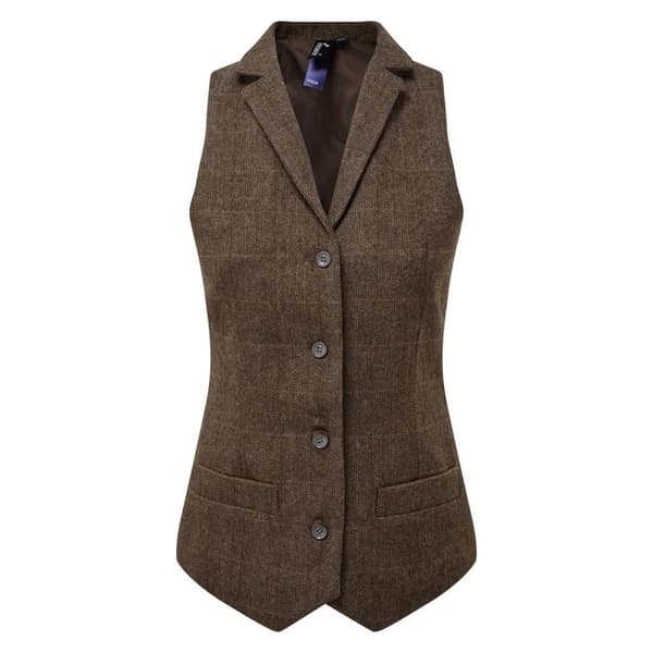 Premier Womens/Ladies Herringbone Waistcoat