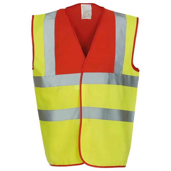 Yoko Unisex Adult Hi-Vis Contrast Trim Waistcoat