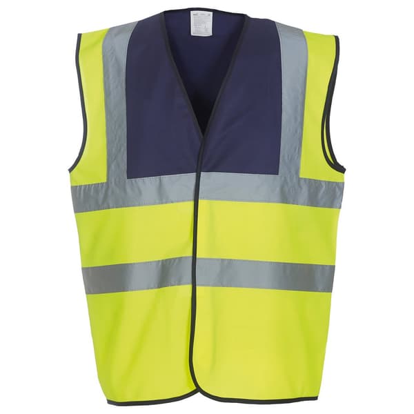 Yoko Unisex Adult Hi-Vis Contrast Trim Waistcoat