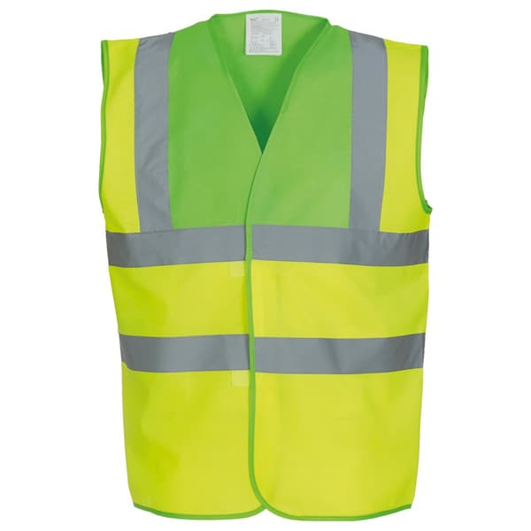 Yoko Unisex Adult Hi-Vis Contrast Trim Waistcoat