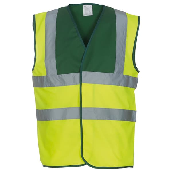 Yoko Unisex Adult Hi-Vis Contrast Trim Waistcoat