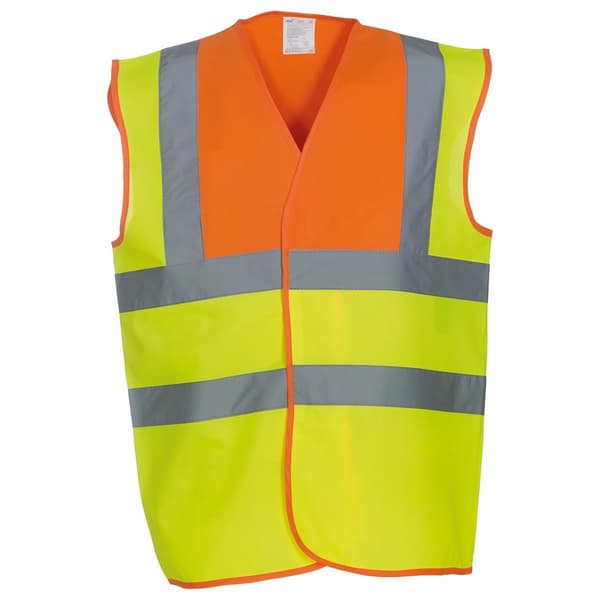 Yoko Unisex Adult Hi-Vis Safety Waistcoat