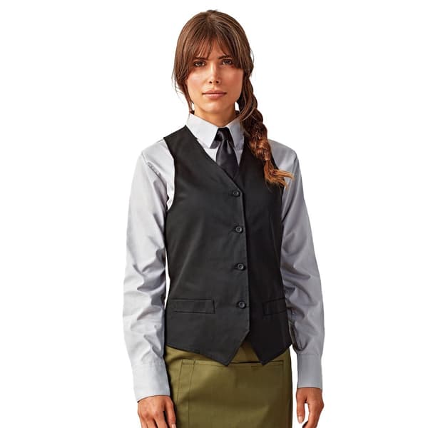 Premier Womens/Ladies Hospitality Waistcoat
