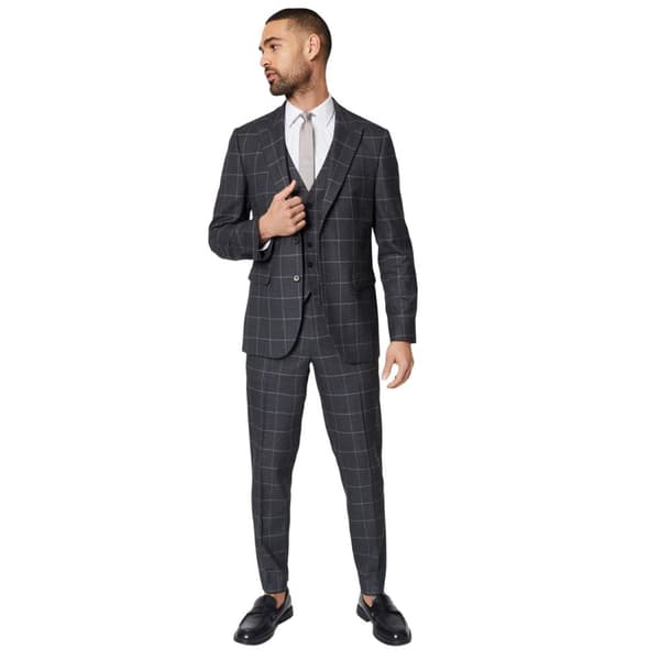 Burton Windowpane Check smal väst för herrar