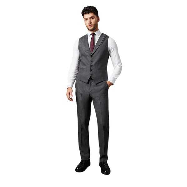 Burton Mens Tweed Look Waistcoat