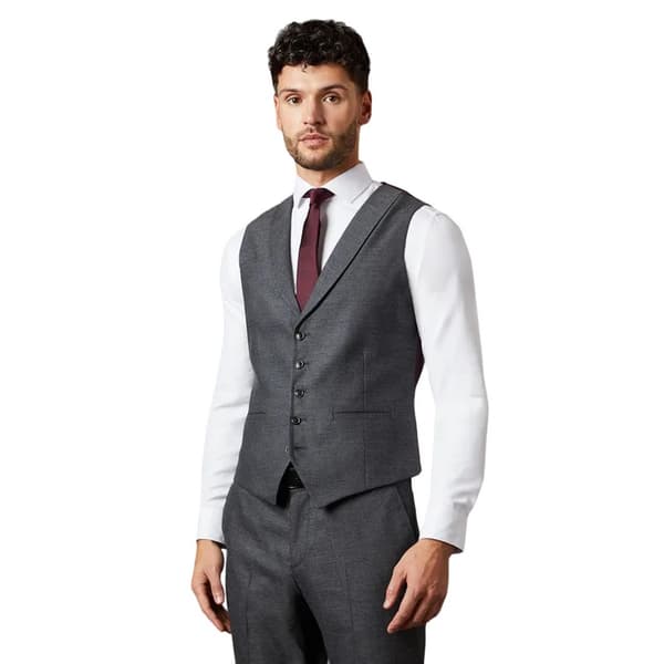 Burton Mens Tweed Look Waistcoat