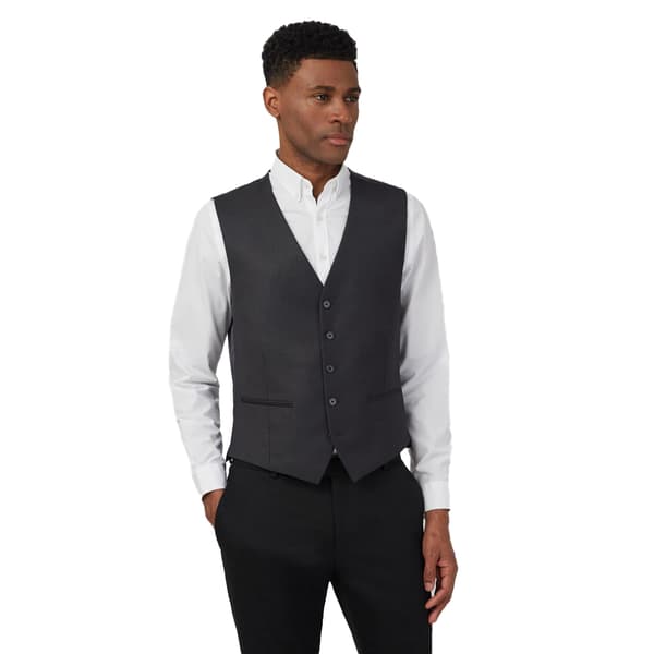 Red Herring Mens Twill Buttoned Slim Waistcoat