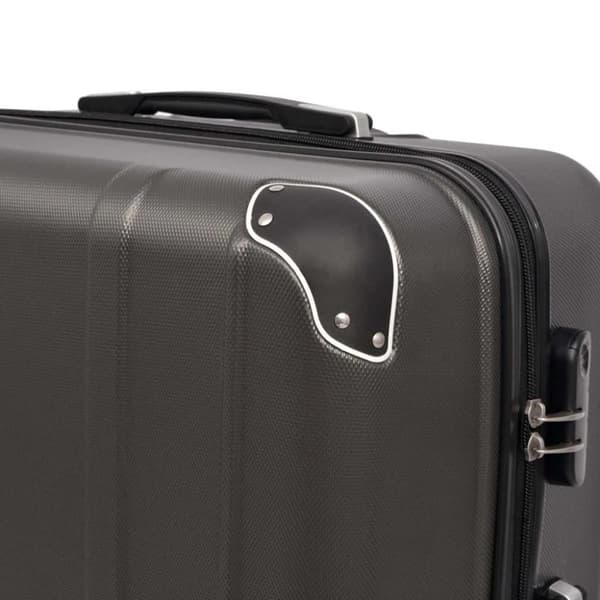 vidaXL hardcase trolleysæt fire dele antracitgrå