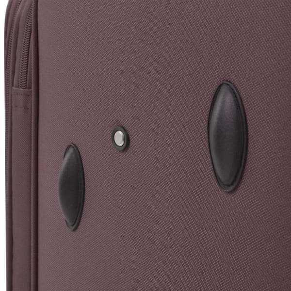 vidaXL Resväskor 3 st kaffebrun soft case