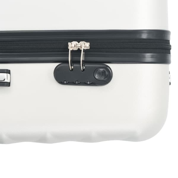 vidaXL kuffertsæt i 3 dele hardcase ABS sølvfarvet