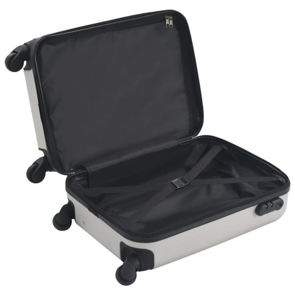 vidaXL hardcase-kuffert ABS sølvfarvet