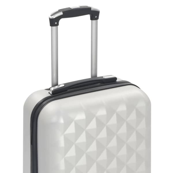 vidaXL hardcase-kuffert ABS sølvfarvet
