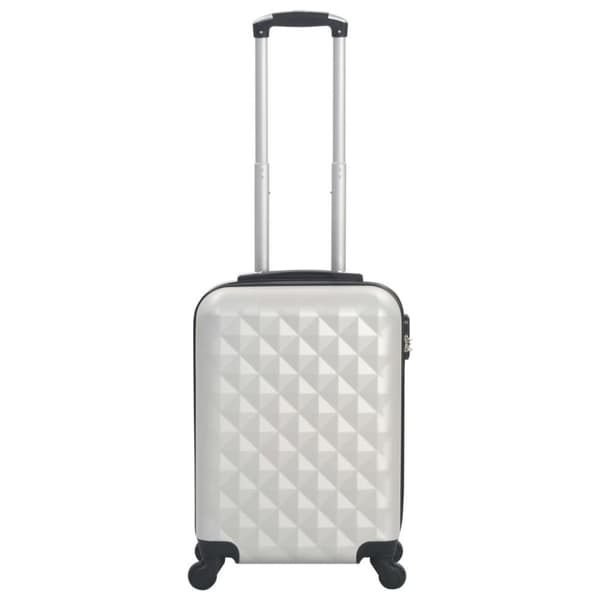 vidaXL hardcase-kuffert ABS sølvfarvet