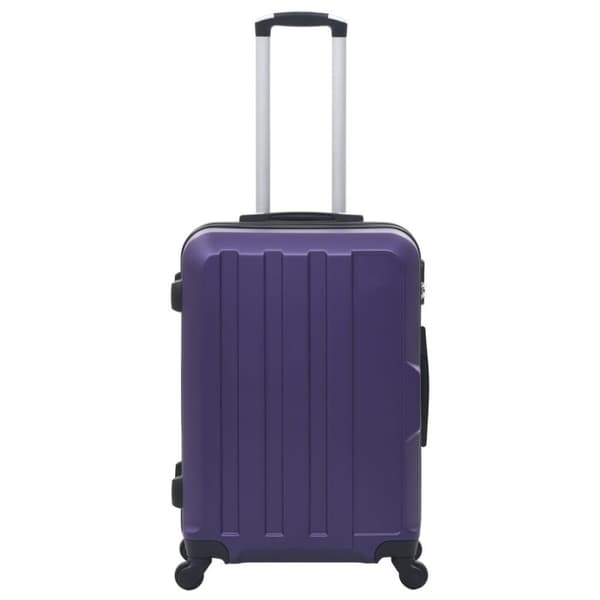 vidaXL Kovapintainen matkalaukkusarja 3 kpl violetti ABS