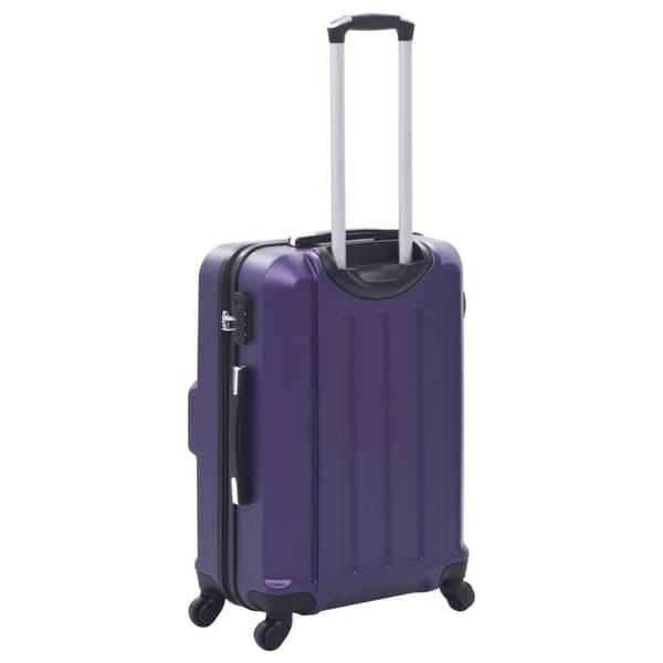 vidaXL Kovapintainen matkalaukkusarja 3 kpl violetti ABS