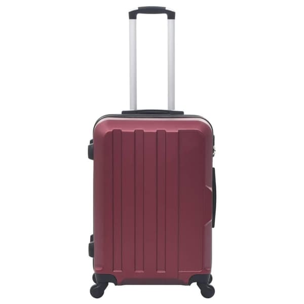 vidaXL hardcase-kuffertsæt 3 stk. ABS rødvinsfarvet