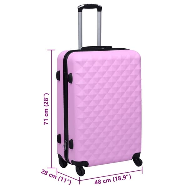 vidaXL hardcase-kuffert ABS pink