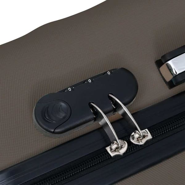 vidaXL kuffertsæt 3 stk. hardcase ABS brun