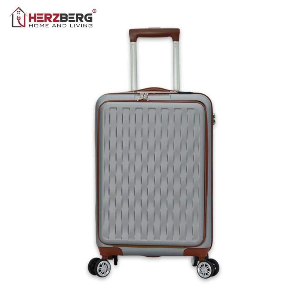 Rejse Herzberg HG-8064SLV: Handbagagekoffer - Zilver