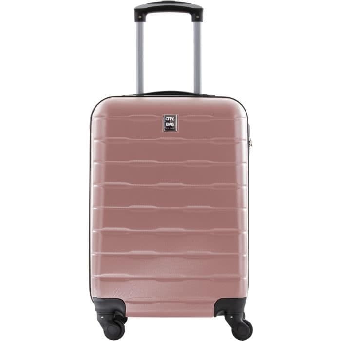 CITY BAG Ohjaamolaukku ABS 4 Pyörät Pinkki