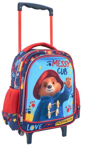 vagnryggsäck junior 31 x 27 cm textilblå/röd