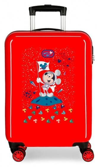 vagn Mickey Mouse on the Moon 34 liter ABS röd