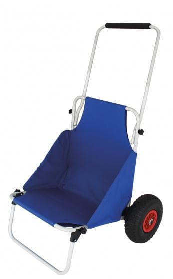 vagn hopfällbar 72 x 112 cm aluminiumblå