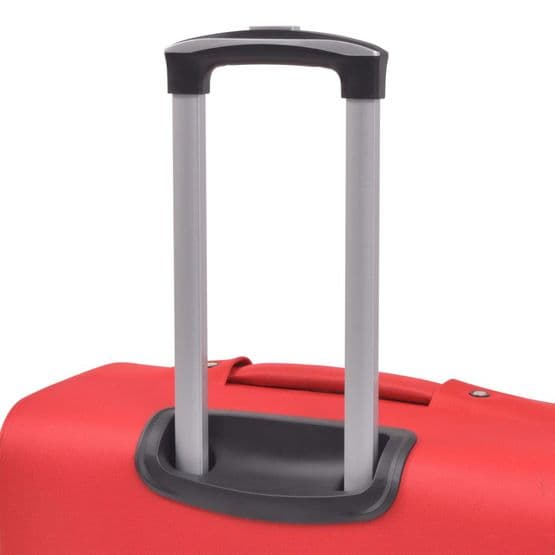 Resväskor 3 St Röd Soft Case