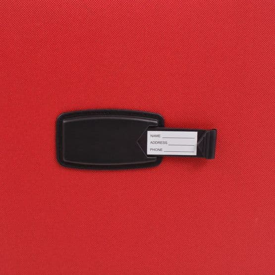 Resväskor 3 St Röd Soft Case