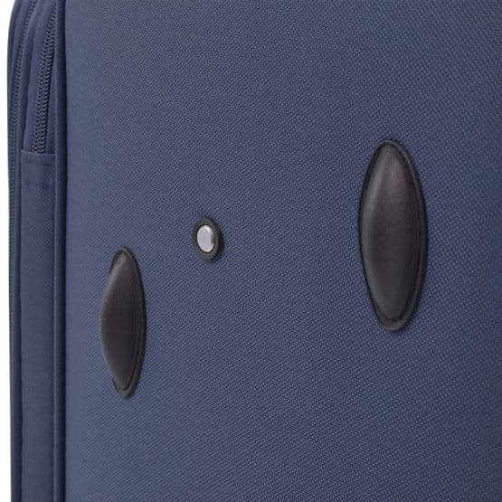 Resväskor 3 St Marinblå Soft Case
